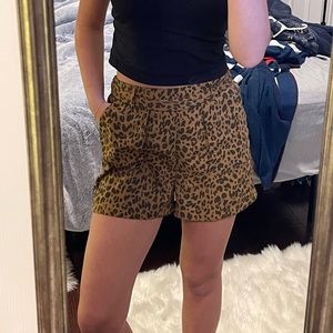 Cheetah print tie shorts 🐆